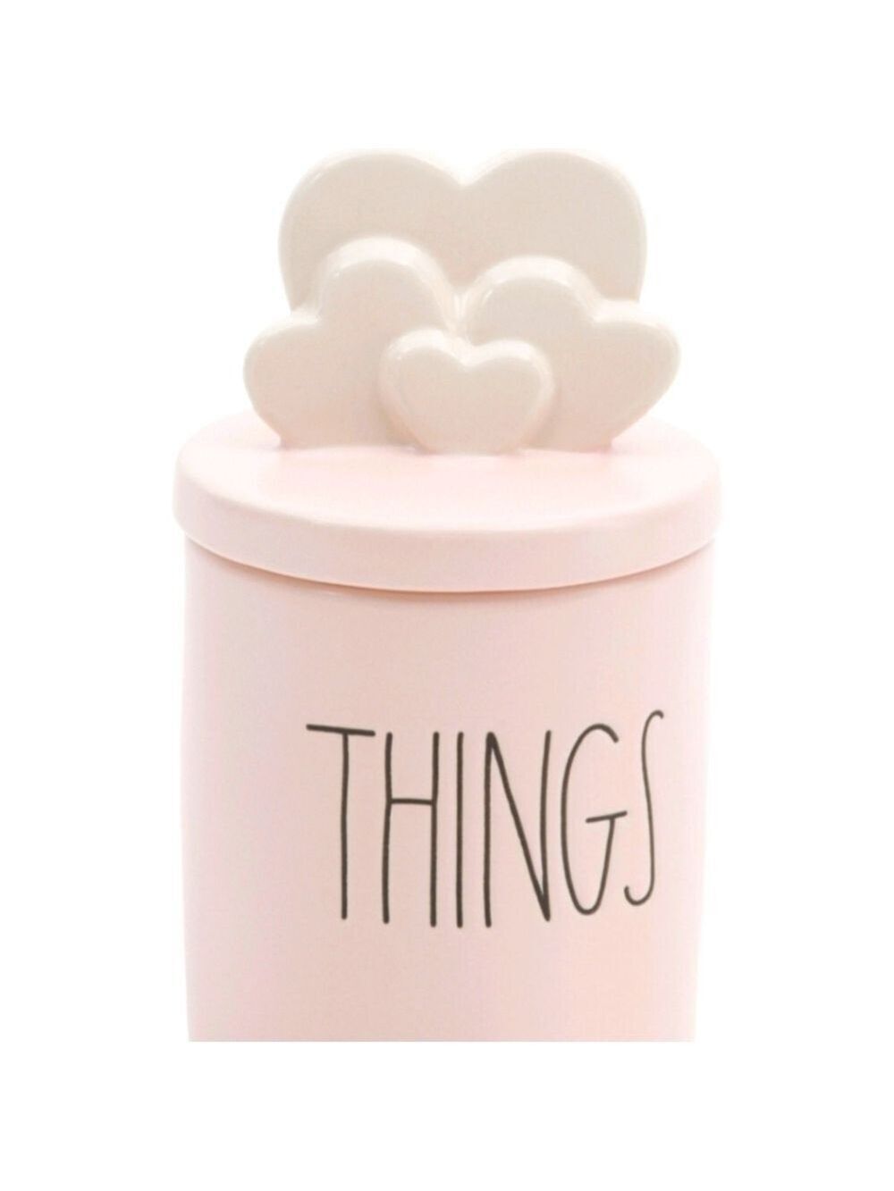 Rae Dunn Ceramic Jar with Heart Lid